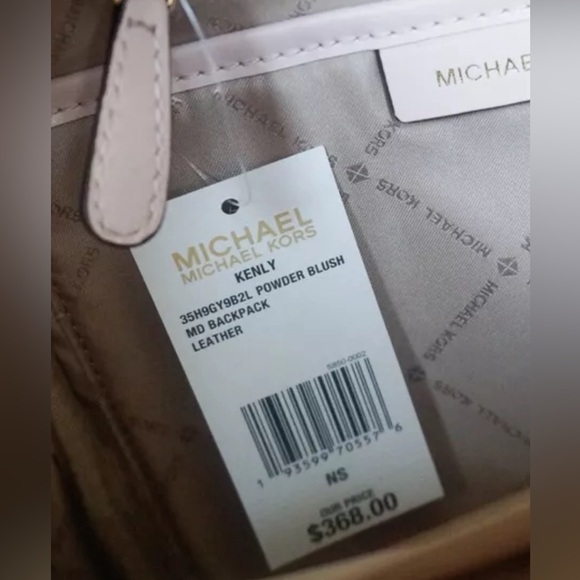 MICHAEL KORS KENLY MEDIUM BACKPACK IN BLUSH PINK - Picture 8 of 8